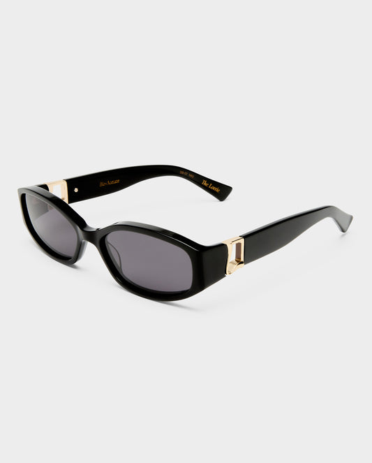 The Lottie Black Female Rectangle Sunglasses | Luv Lou