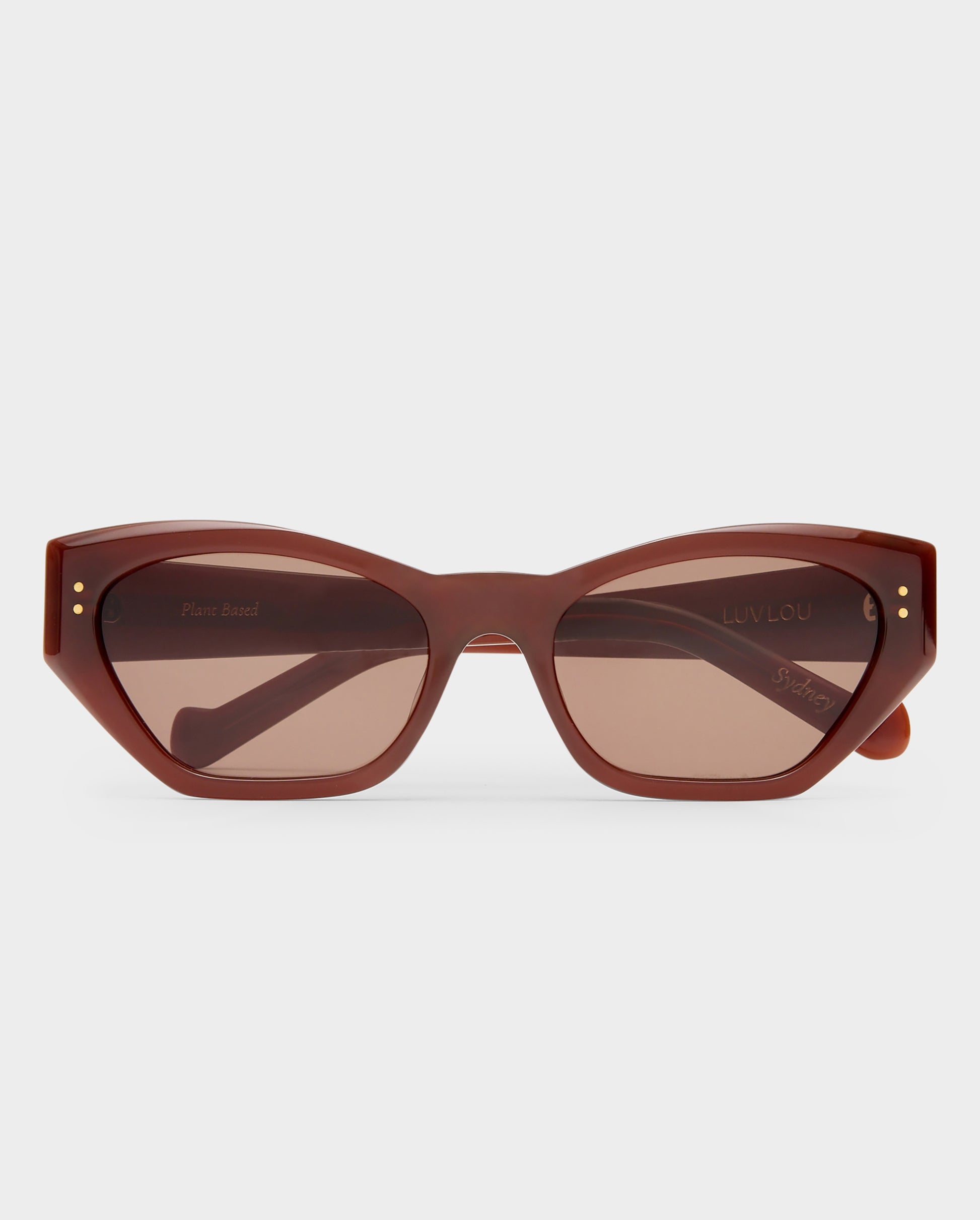 The Sydney Chocolate Female Cat-Eye Sunglasses | Luv Lou