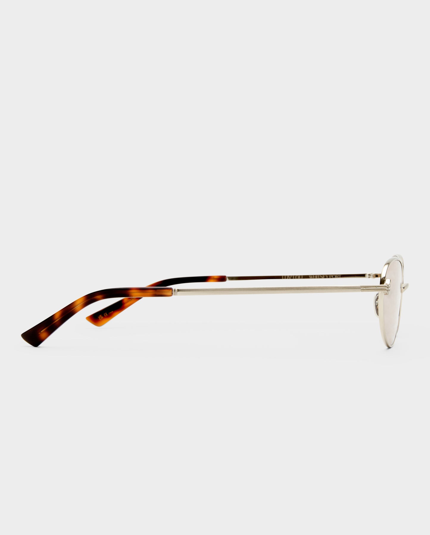 The Rose Brushed Silver Female Cat-Eye Sunglasses | Luv Lou