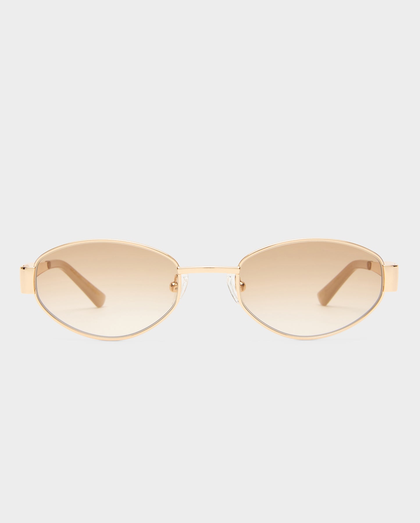The Boston Tan Female Oval Sunglasses | Luv Lou