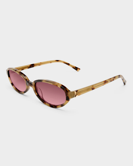 The Olive Mocha Tort Female Oval Sunglasses | Luv Lou