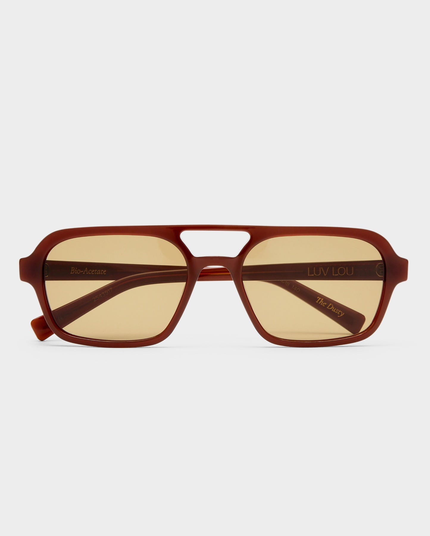 The Dusty Auburn Female Aviator Sunglasses | Luv Lou
