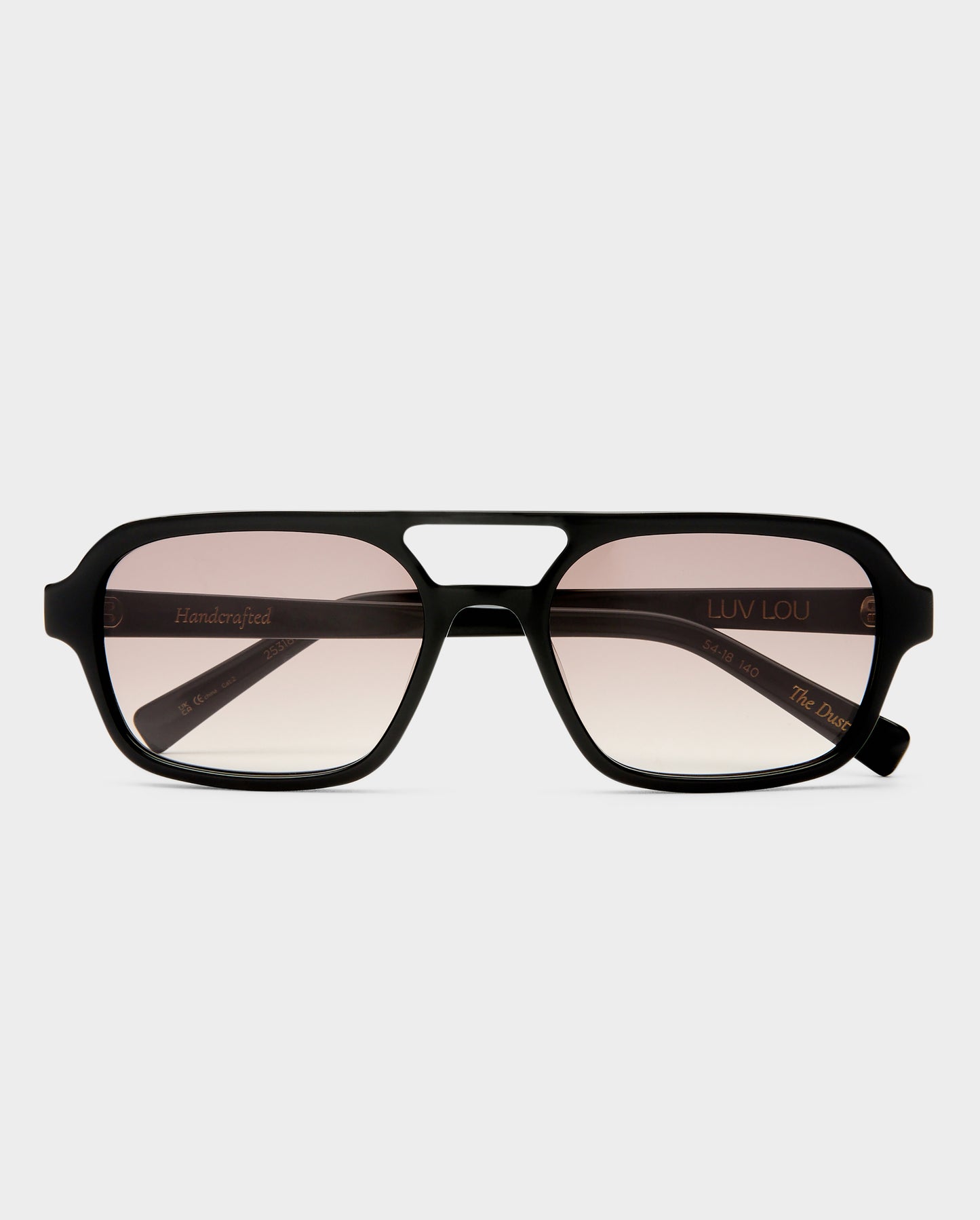 The Dusty Black Female Aviator Sunglasses | Luv Lou