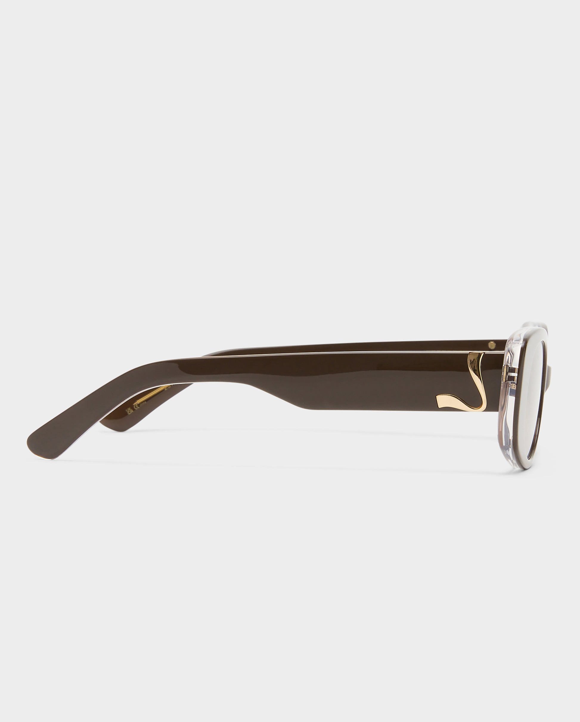 The Helena Dark Chocolate Female Rectangle Sunglasses | Luv Lou