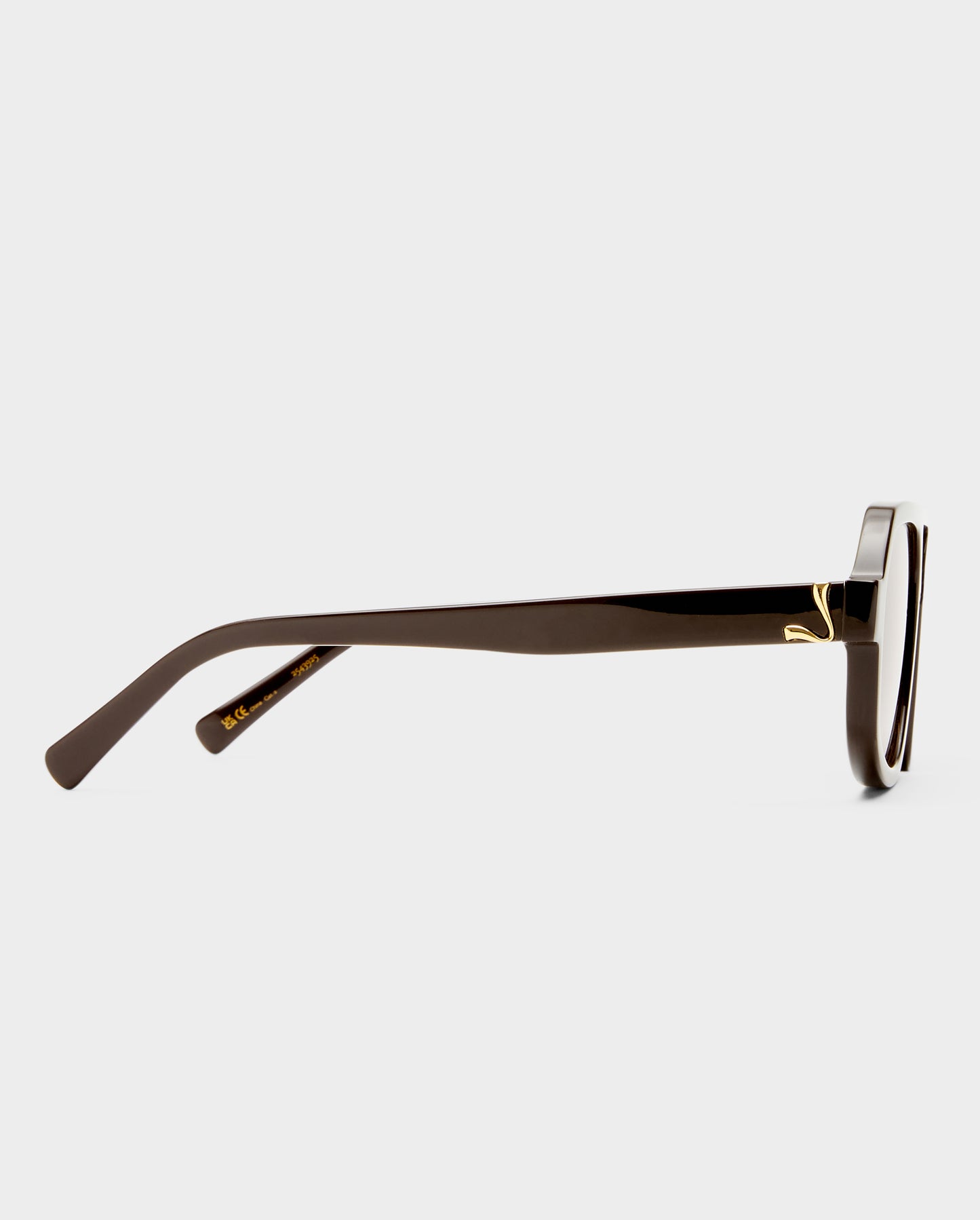The Banks Dark Chocolate Female Aviator Sunglasses | Luv Lou