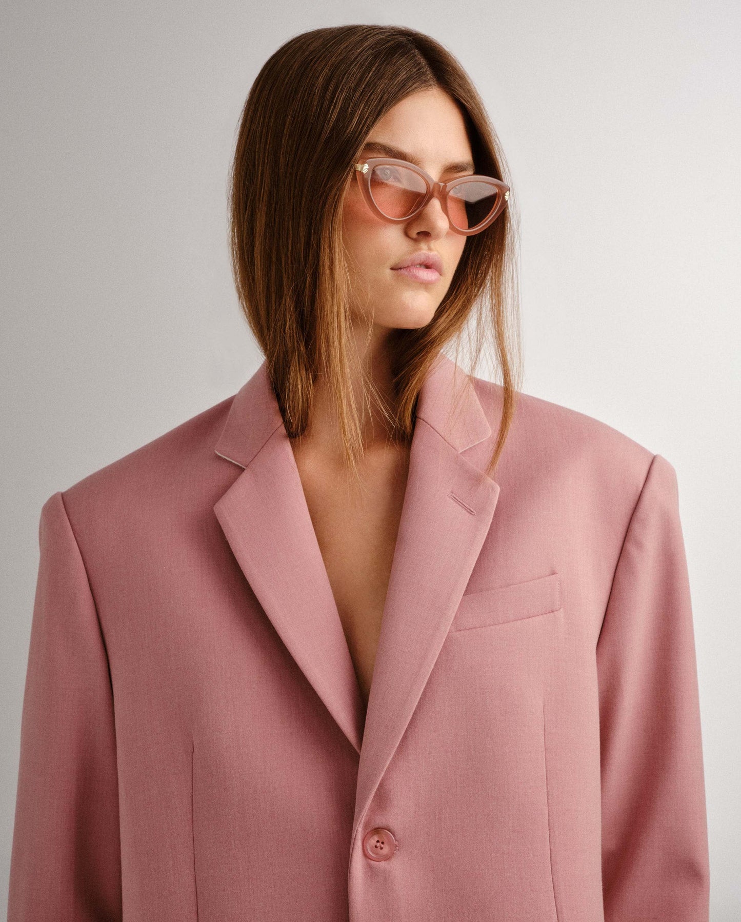 The Imogen Blush Female Cat-Eye Sunglasses | Luv Lou