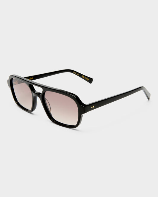 The Dusty Black Female Aviator Sunglasses | Luv Lou