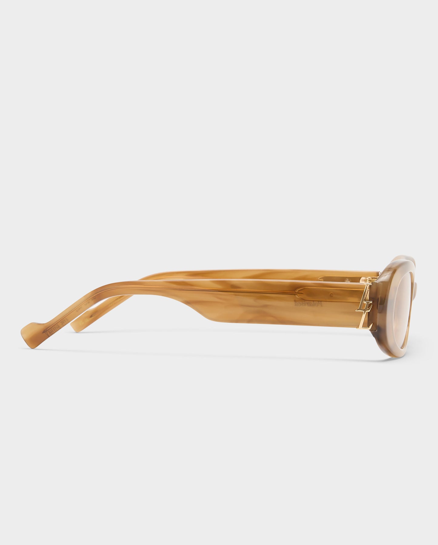 The Ellidy Hazelnut Female Oval Sunglasses | Luv Lou