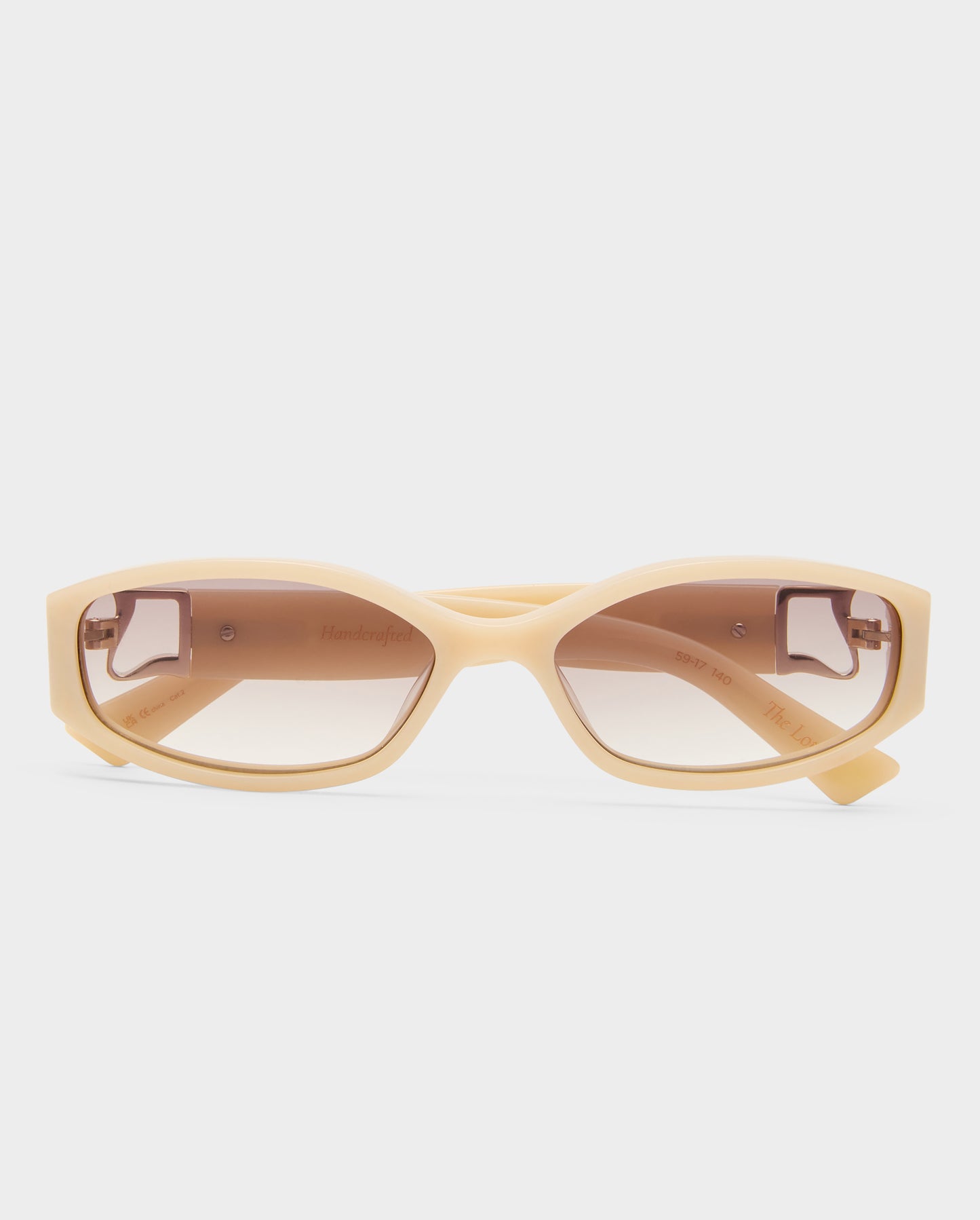 The Lottie Nude Haze Female Rectangle Sunglasses | Luv Lou
