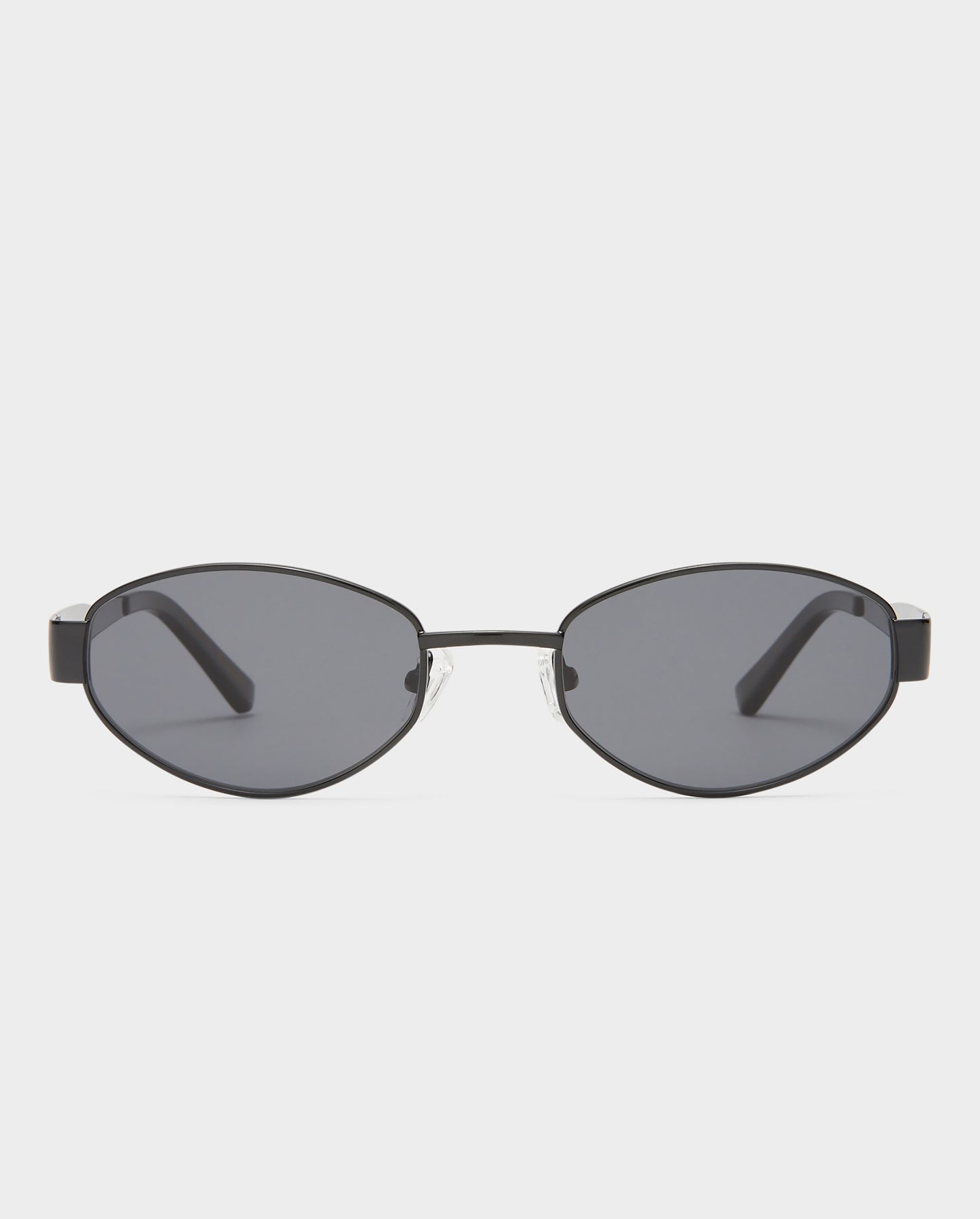 The Boston Black Female Oval Sunglasses | Luv Lou