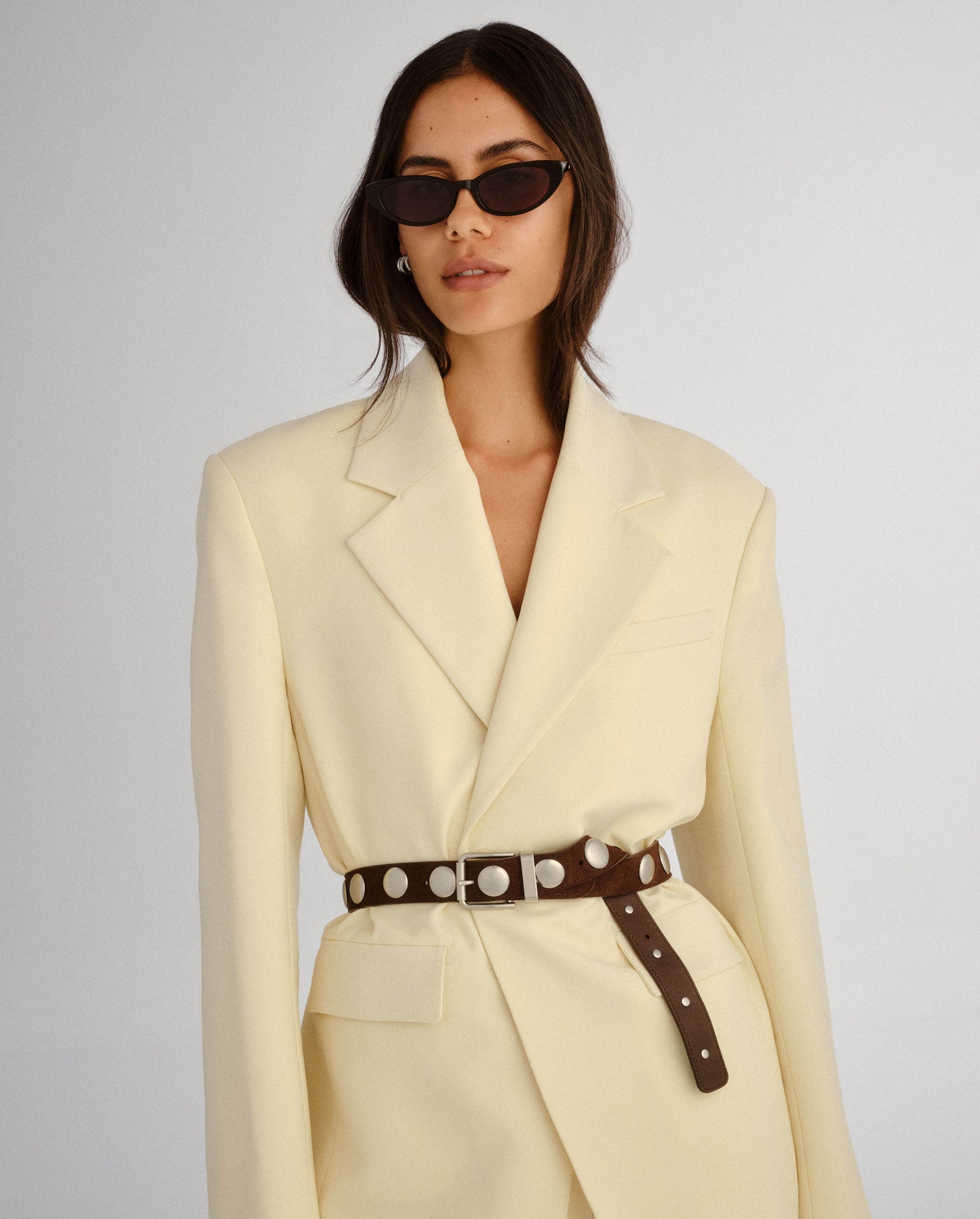 The Blair Black Female Cat-Eye Sunglasses | Luv Lou