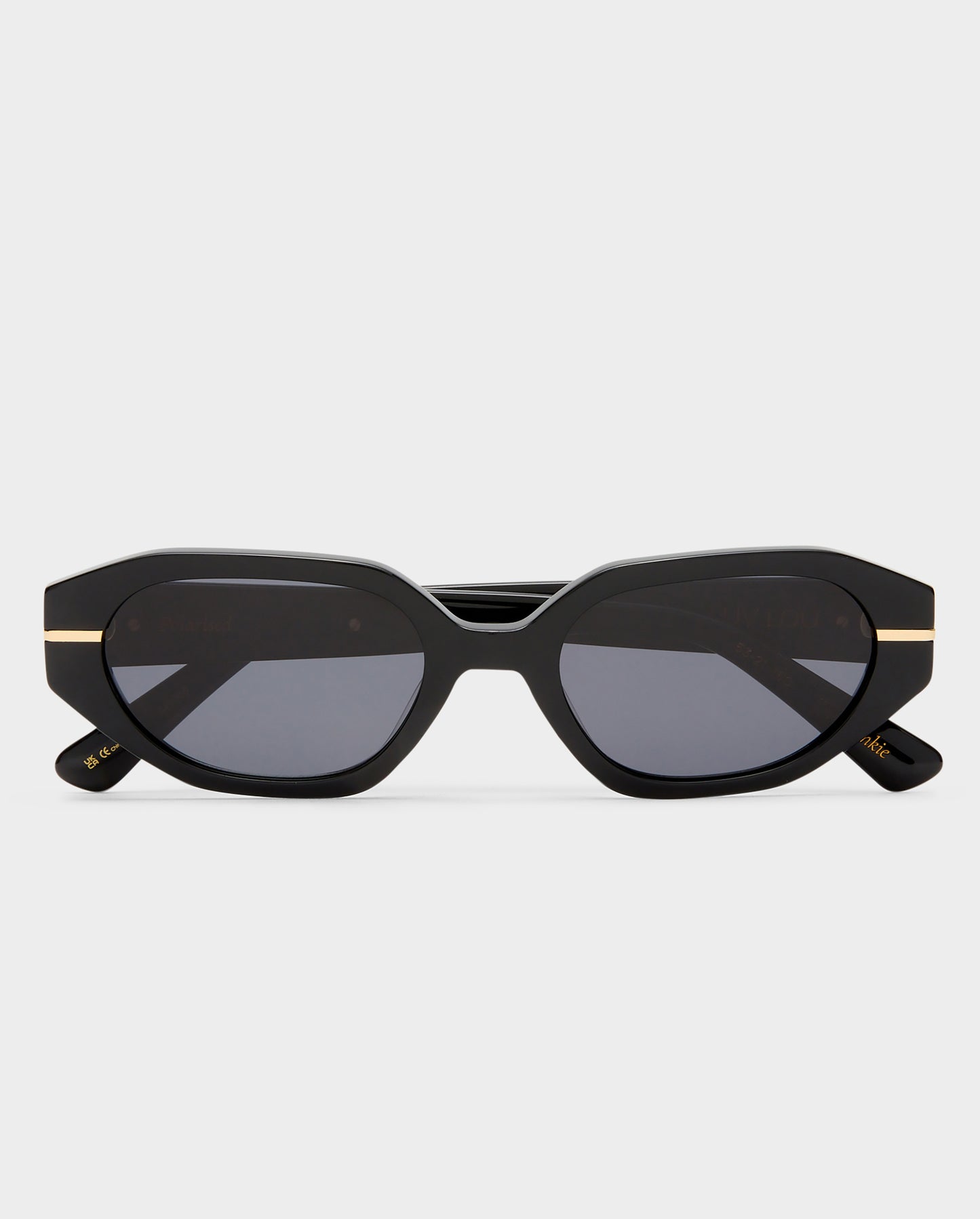 The Frankie Black Female Cat-Eye Sunglasses | Luv Lou