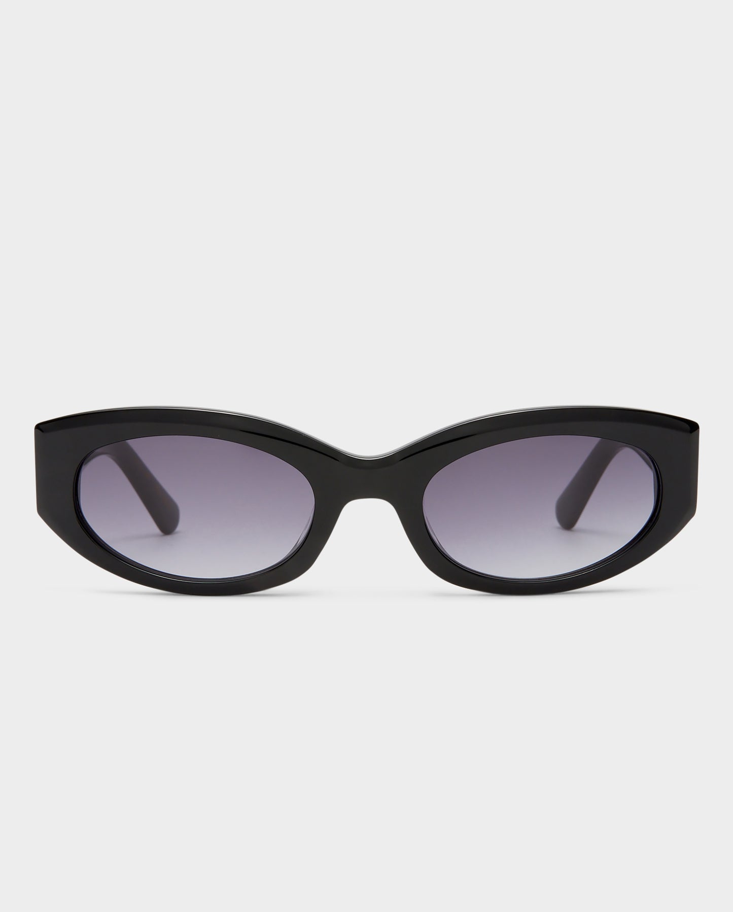 The Juliet Black Female Oval Sunglasses | Luv Lou