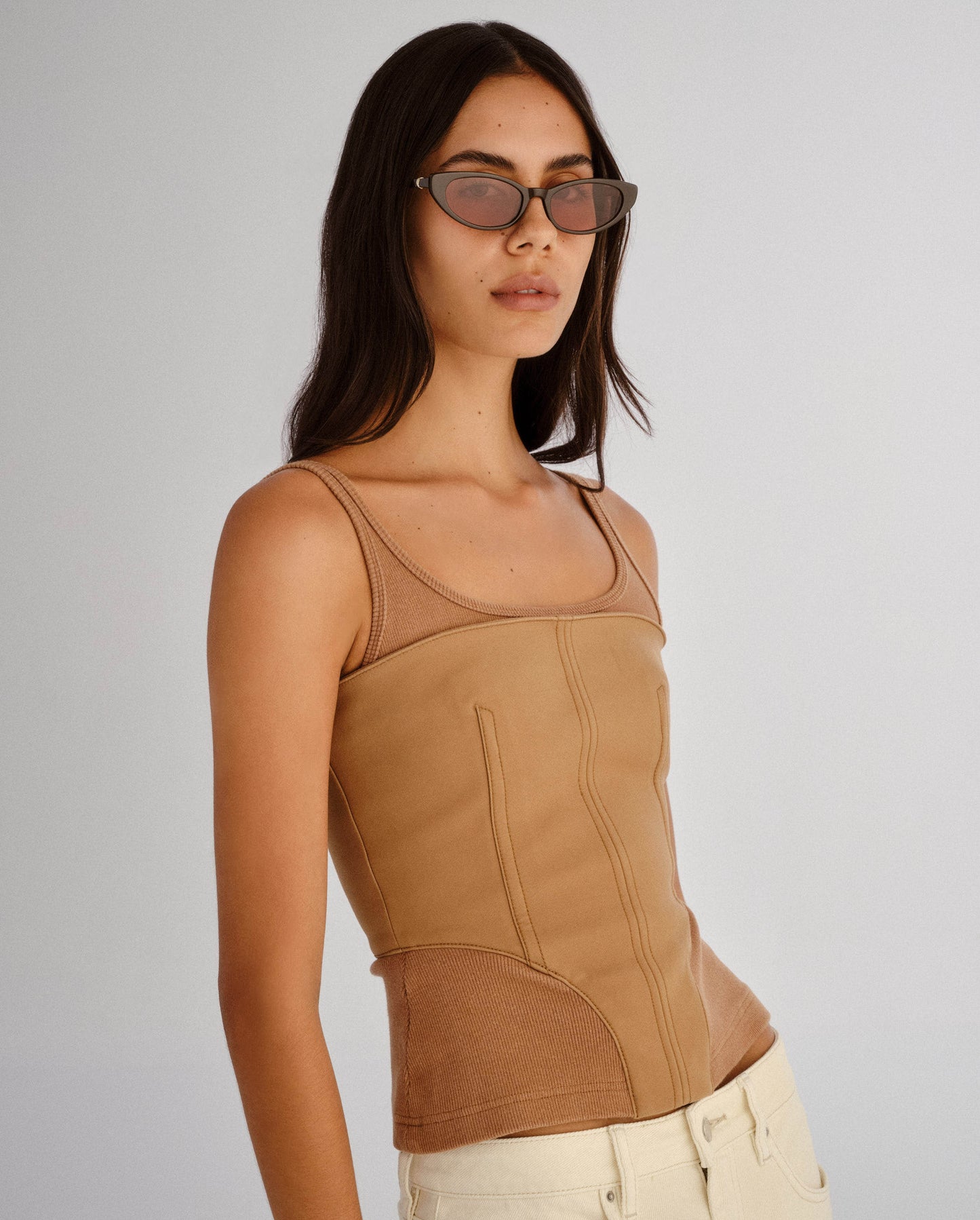 The Blair Dark Chocolate Female Cat-Eye Sunglasses | Luv Lou