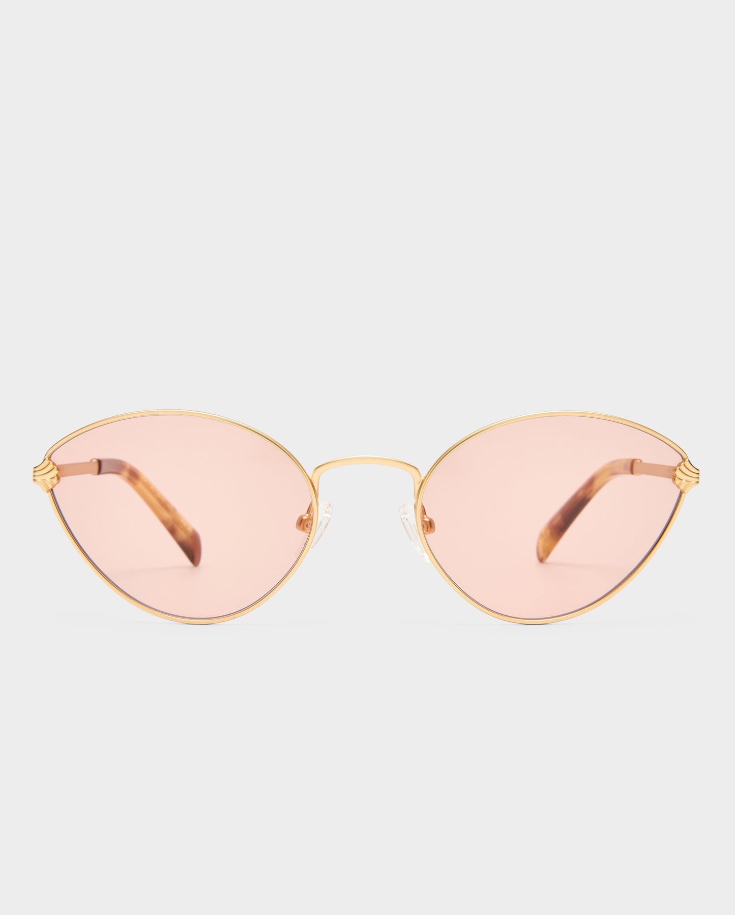The Fox Brushed Gold Female Cat-Eye Sunglasses | Luv Lou