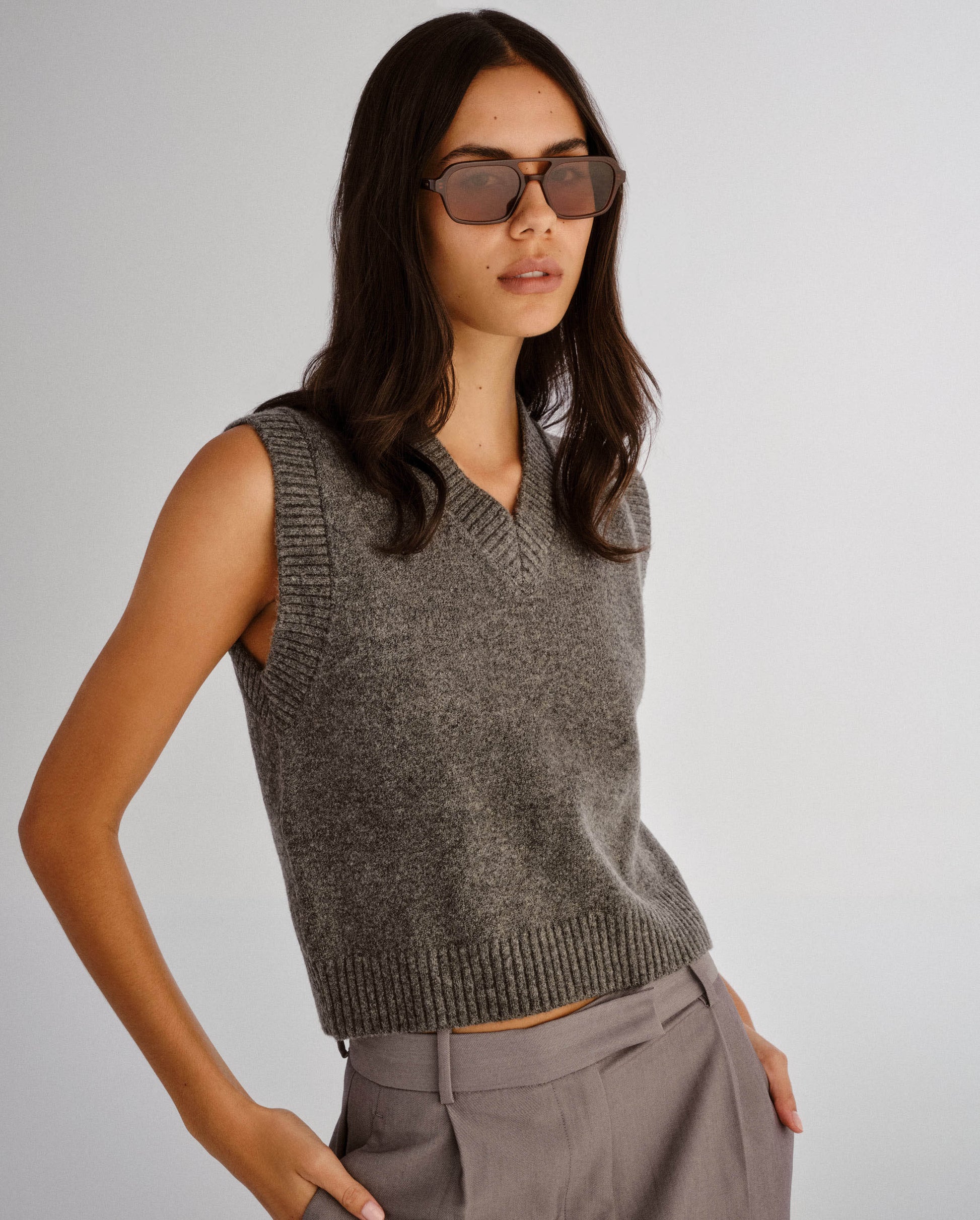 The Dusty Auburn Female Aviator Sunglasses | Luv Lou