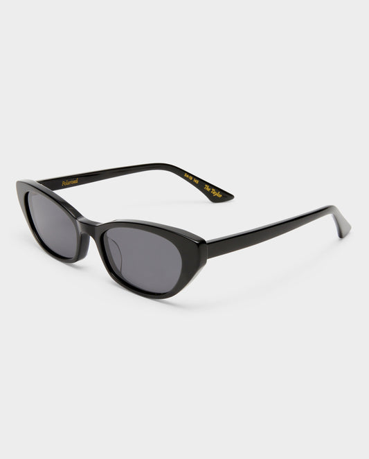 The Taylor Black Female Cat-Eye Sunglasses | Luv Lou