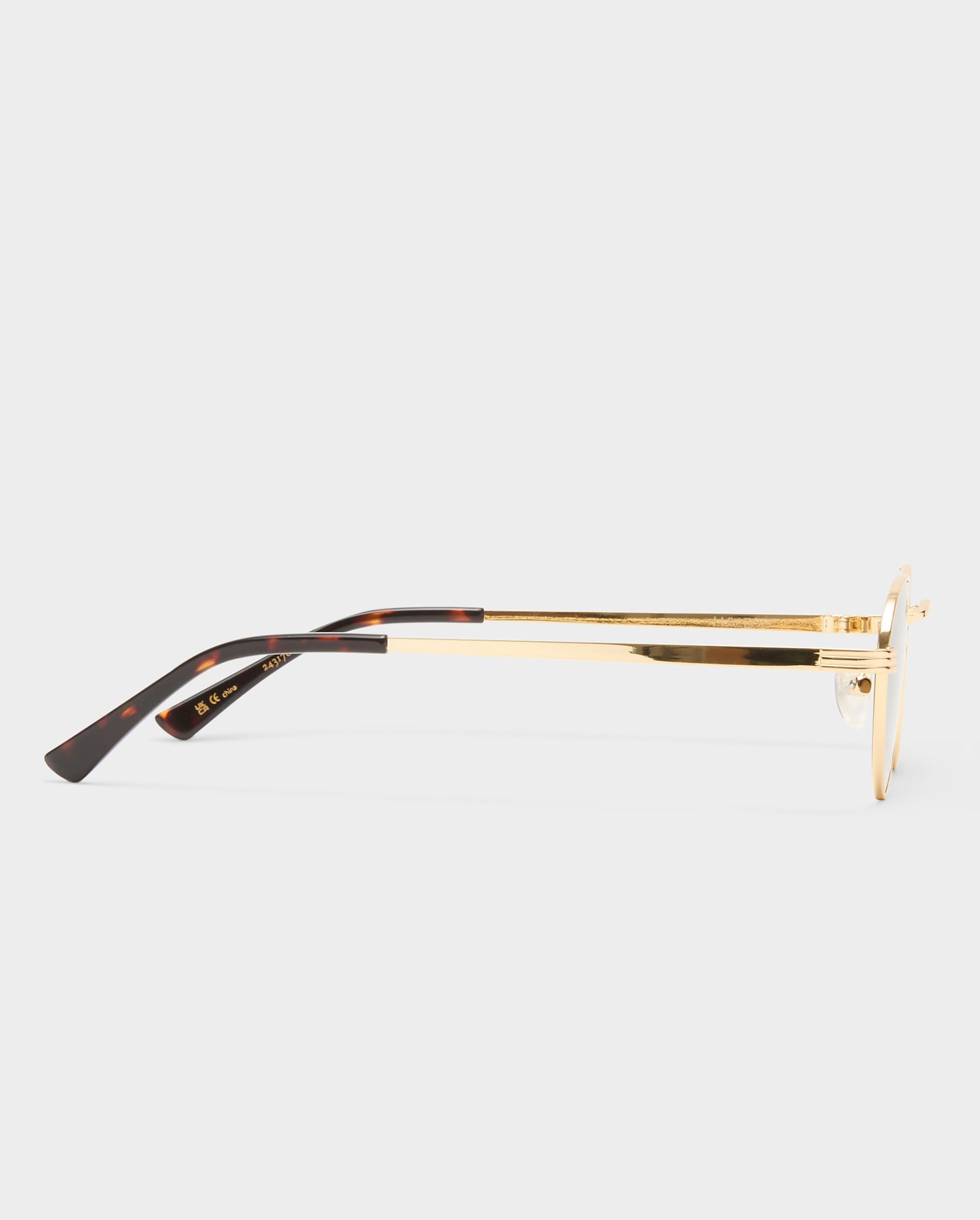 The Delilah Gold Female Oval Sunglasses | Luv Lou