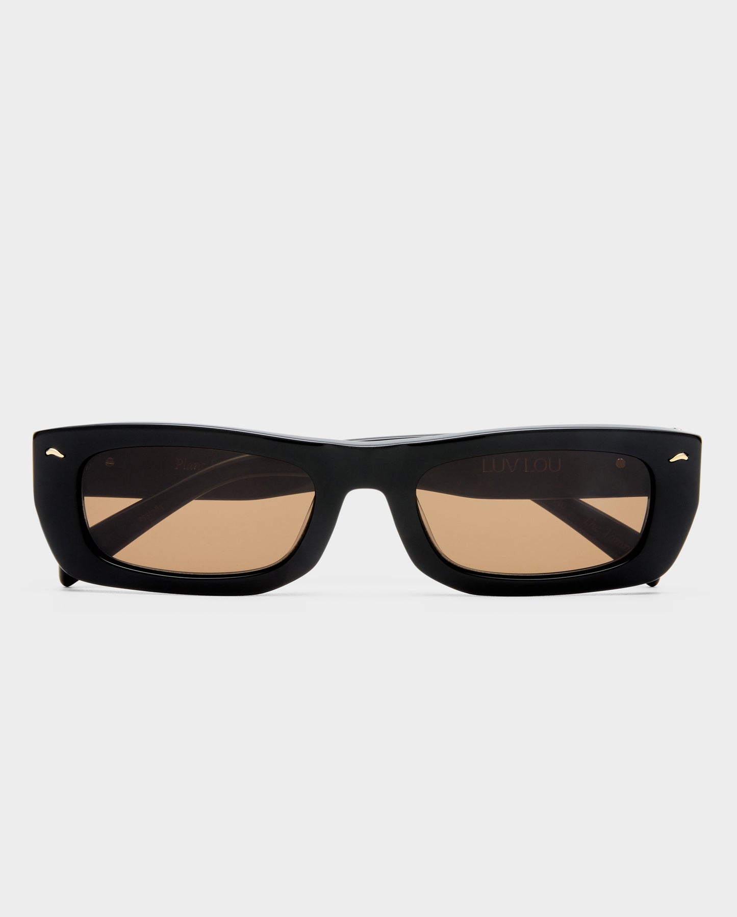 The Tommy Black Female Rectangle Sunglasses | Luv Lou