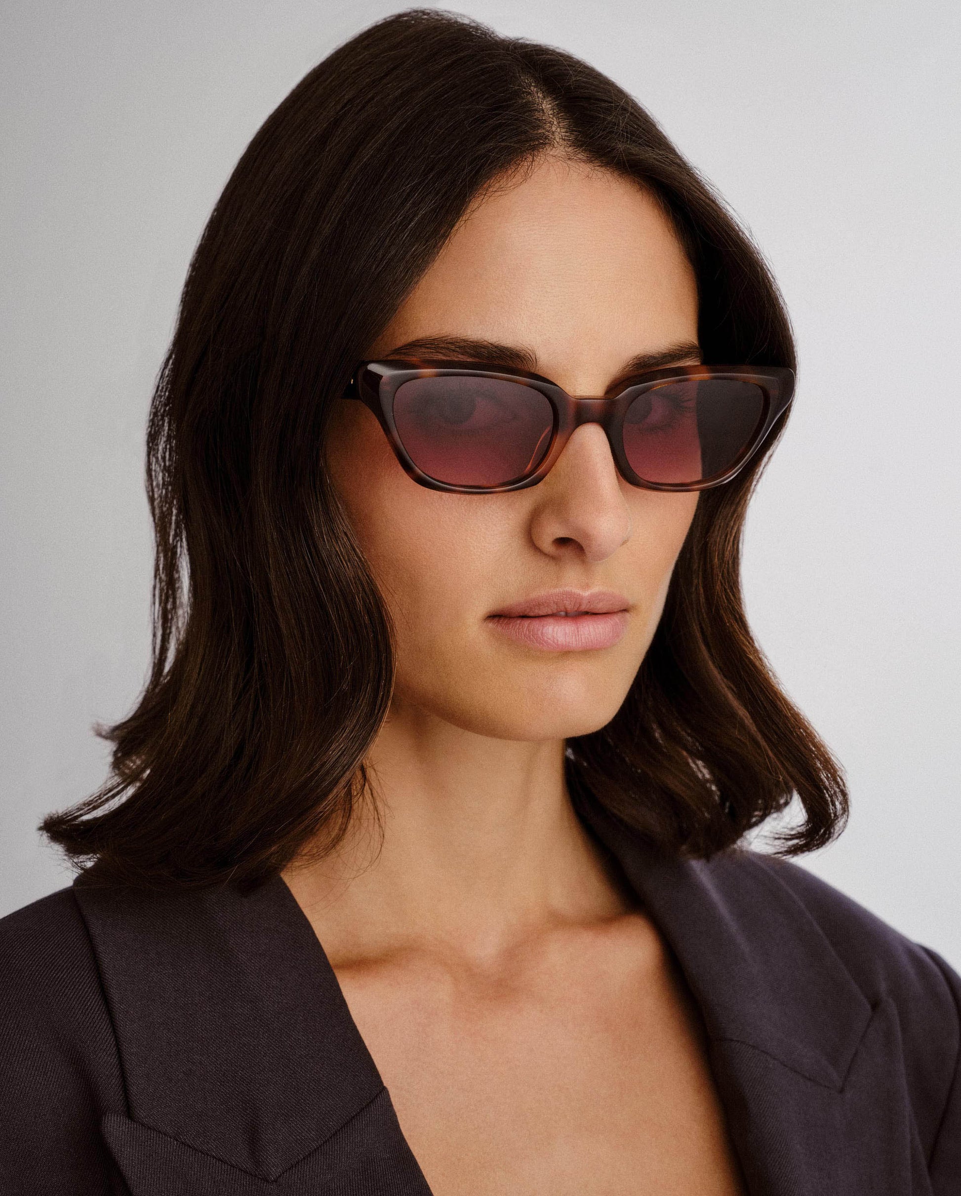 The Drew Tort Female Cat-Eye Sunglasses | Luv Lou