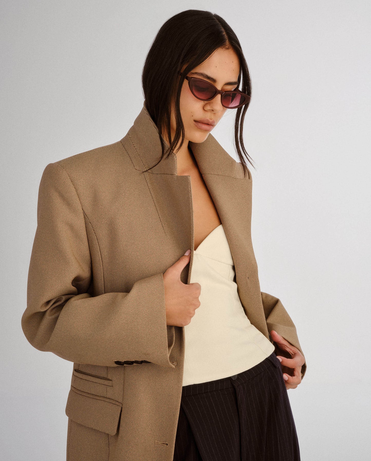 The Blair Cherry Female Cat-Eye Sunglasses | Luv Lou