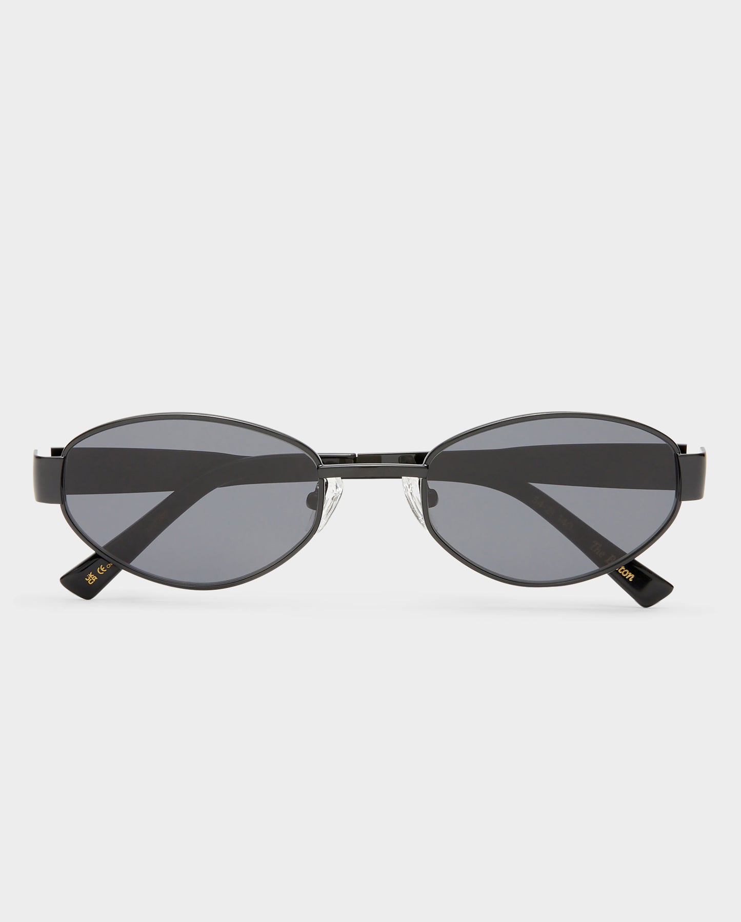 The Boston Black Female Oval Sunglasses | Luv Lou