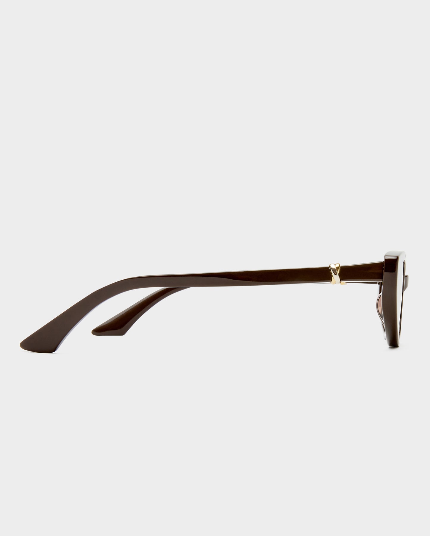The Blair Dark Chocolate Female Cat-Eye Sunglasses | Luv Lou