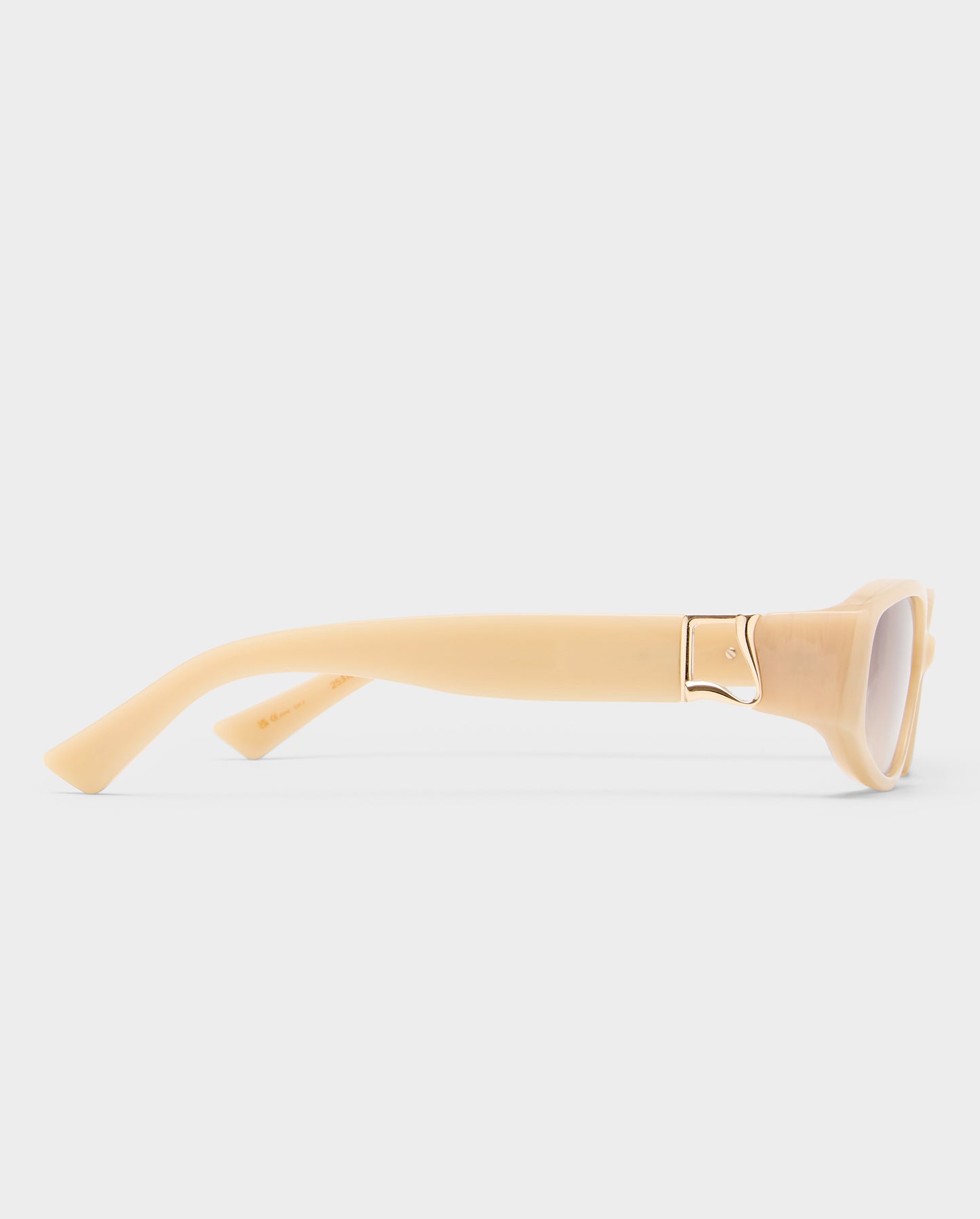 The Lottie Nude Haze Female Rectangle Sunglasses | Luv Lou