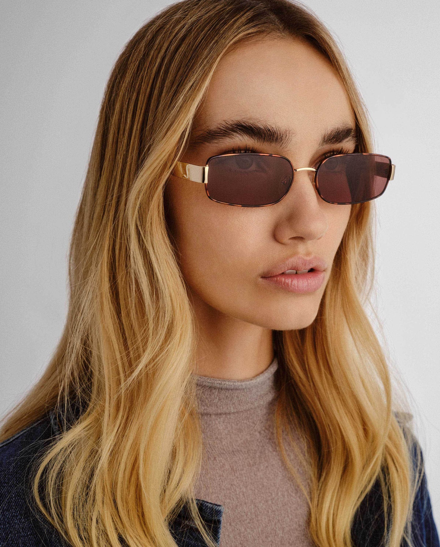 The Ryan Tort Female Rectangle Sunglasses | Luv Lou