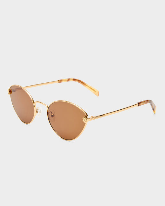 The Fox Gold Female Cat-Eye Sunglasses | Luv Lou