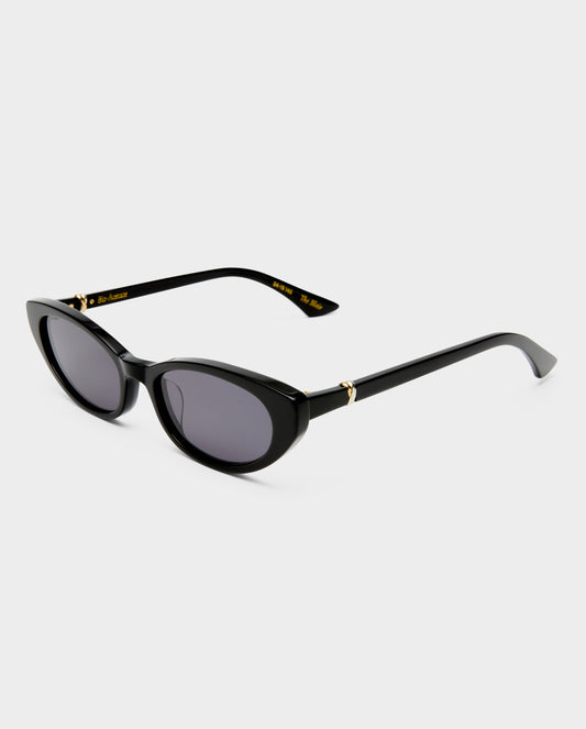 The Blair Black Female Cat-Eye Sunglasses | Luv Lou