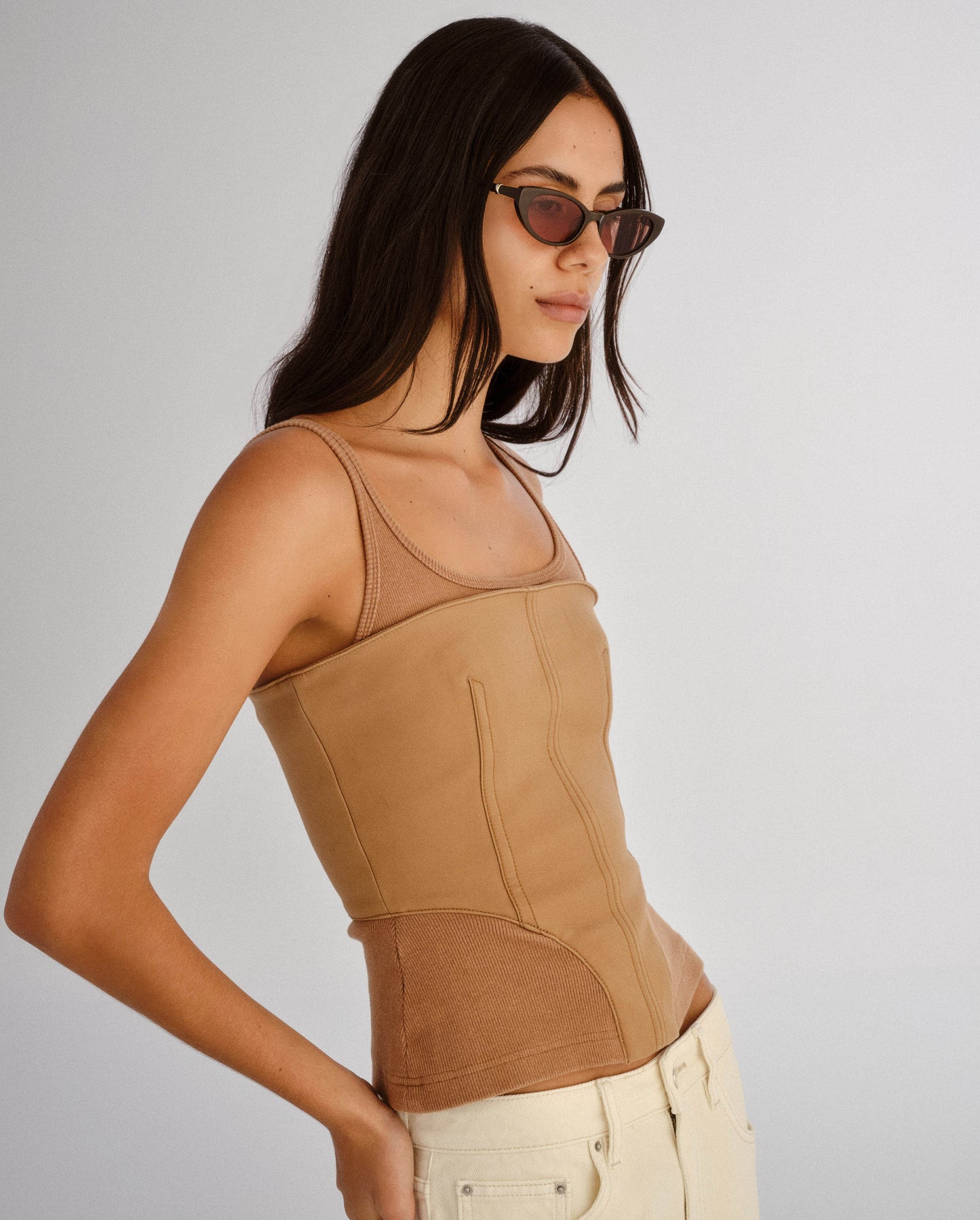 The Blair Dark Chocolate Female Cat-Eye Sunglasses | Luv Lou