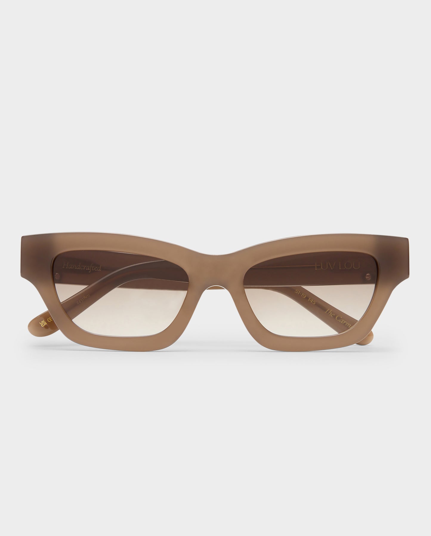 The Carmel Taupe Female Cat-Eye Sunglasses | Luv Lou