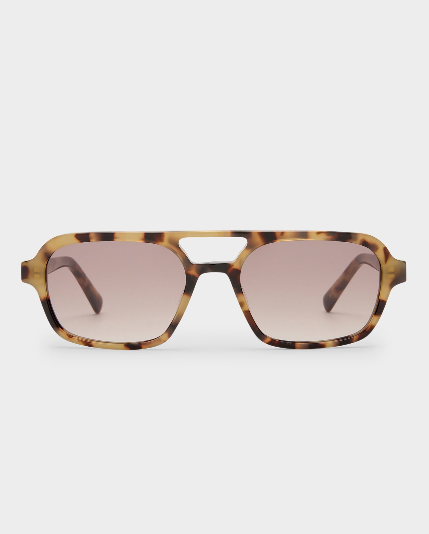 The Dusty Mocha Tort Female Aviator Sunglasses | Luv Lou