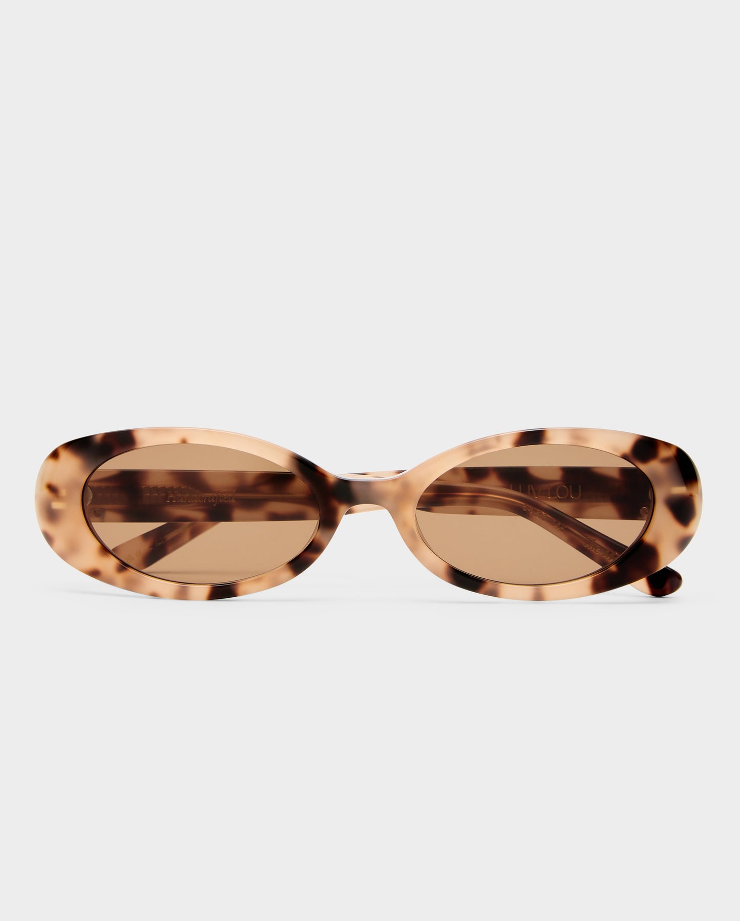 The Morgan Cream Tort Female Oval Sunglasses | Luv Lou
