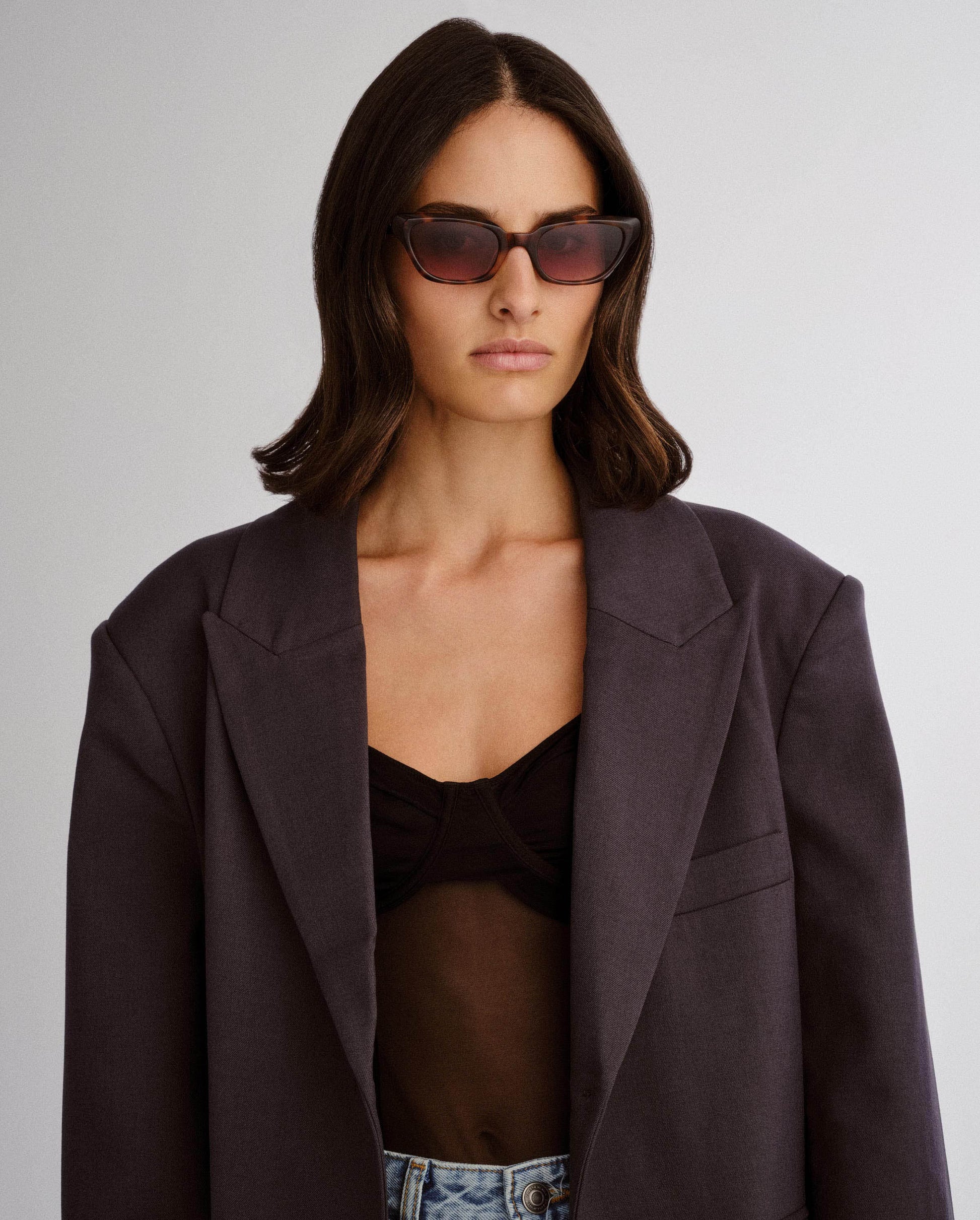 The Drew Tort Female Cat-Eye Sunglasses | Luv Lou