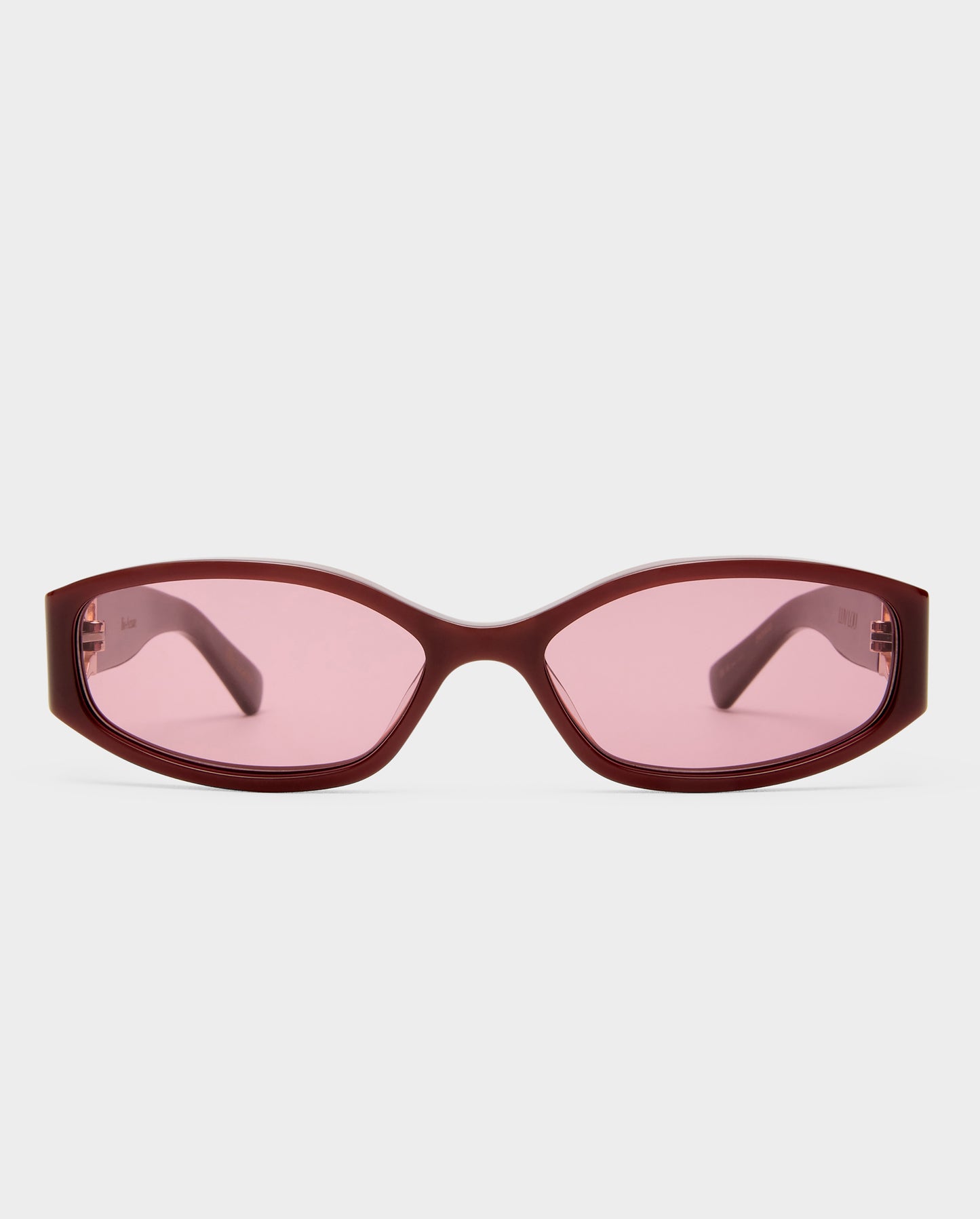 The Lottie Cherry Female Rectangle Sunglasses | Luv Lou