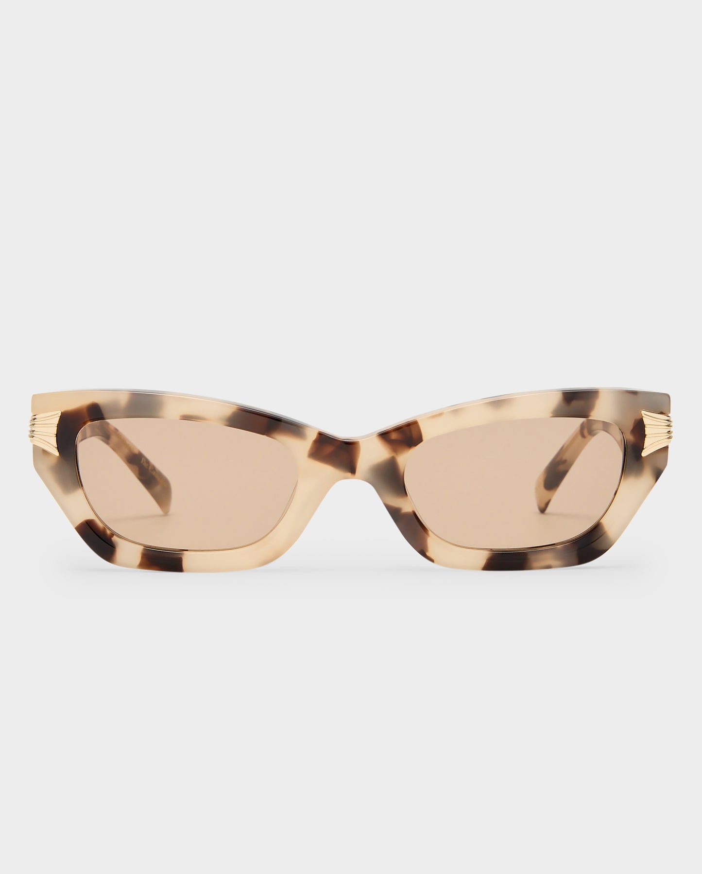 The Cameron Cream Tort Female Cat-Eye Sunglasses | Luv Lou