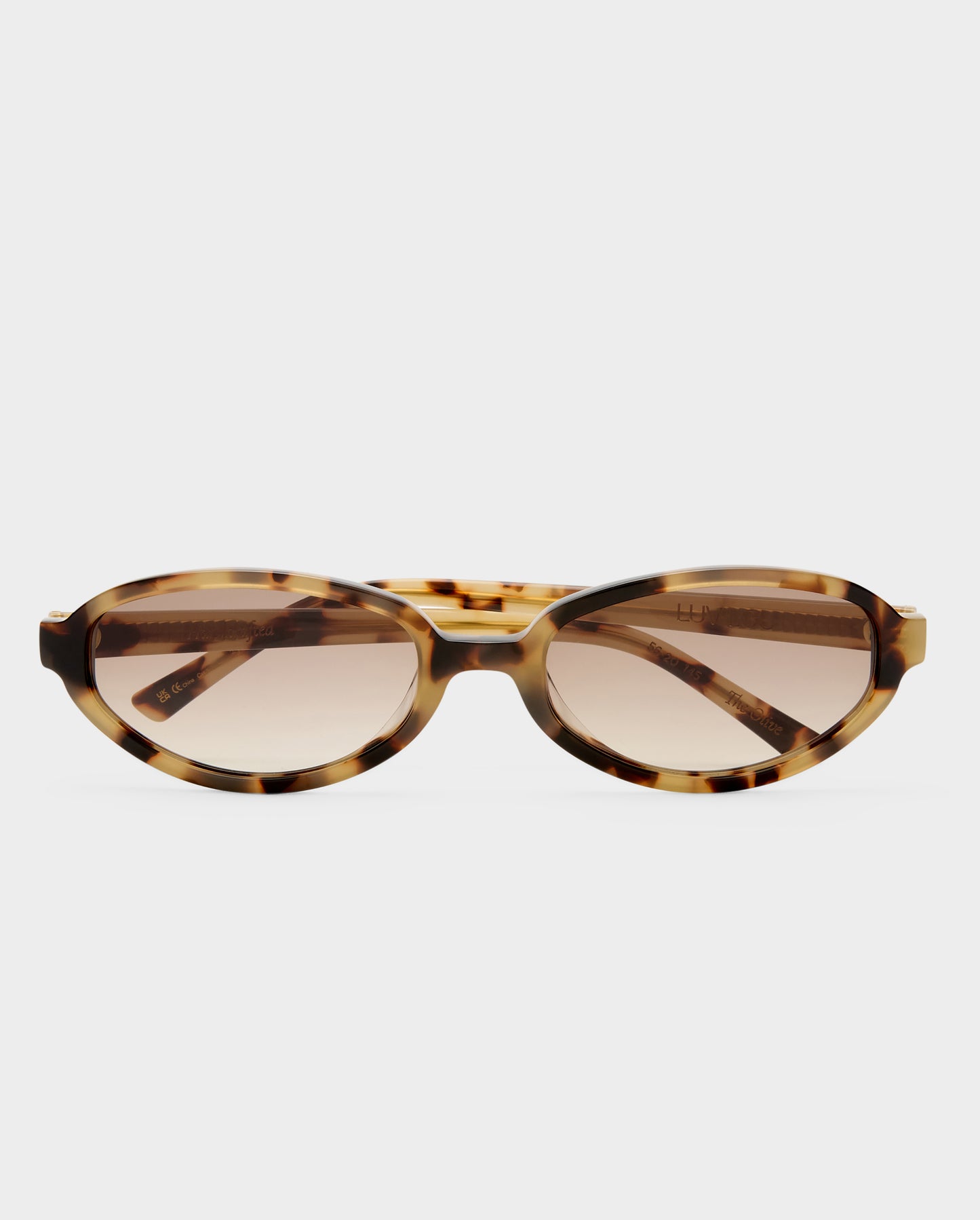 The Olive Mocha Tort Female Oval Sunglasses | Luv Lou