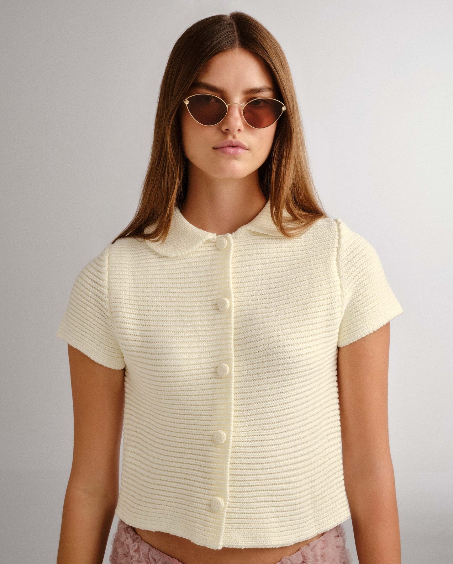 The Fox Gold Female Cat-Eye Sunglasses | Luv Lou