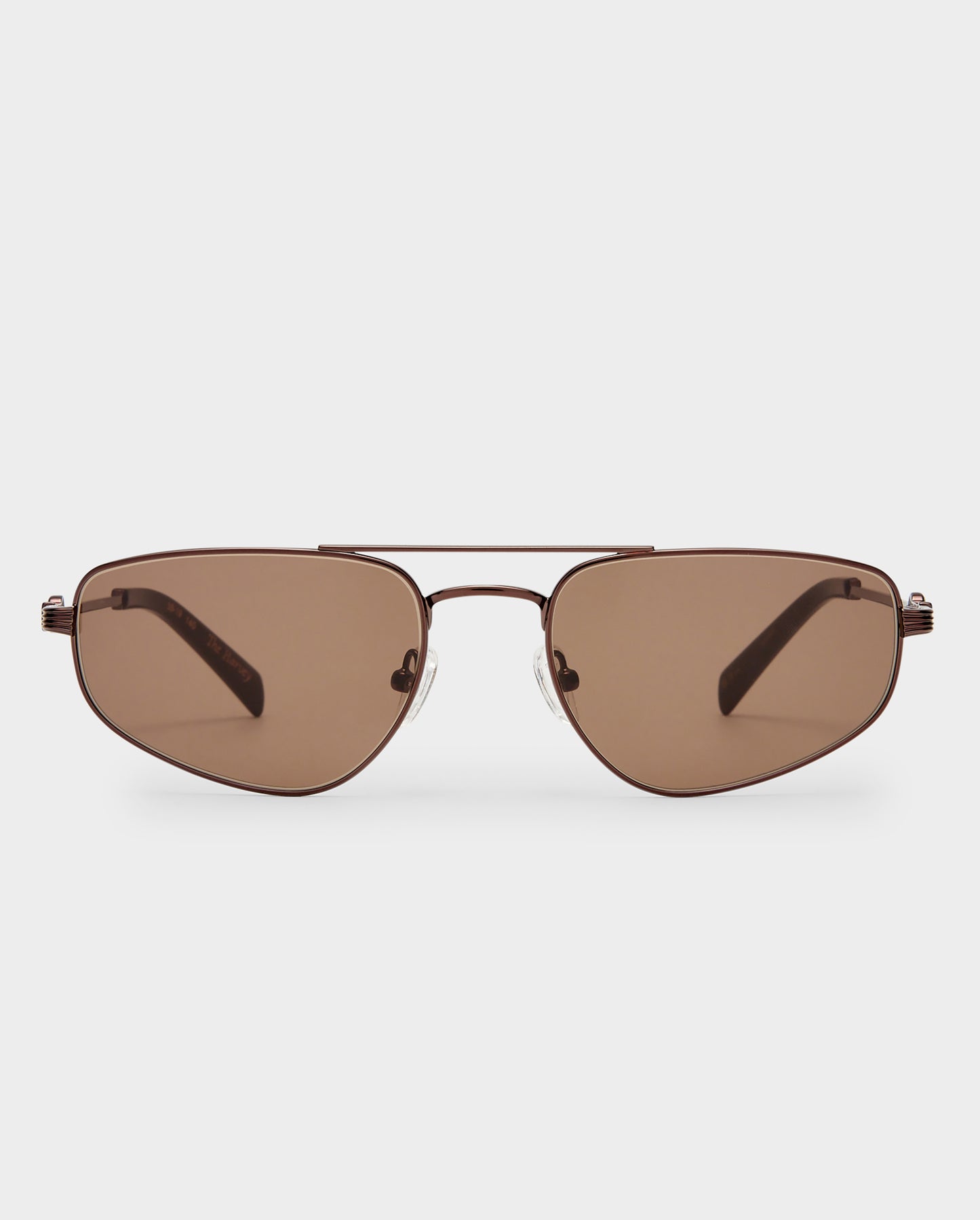 The Harvey Bronze Female Aviator Sunglasses | Luv Lou