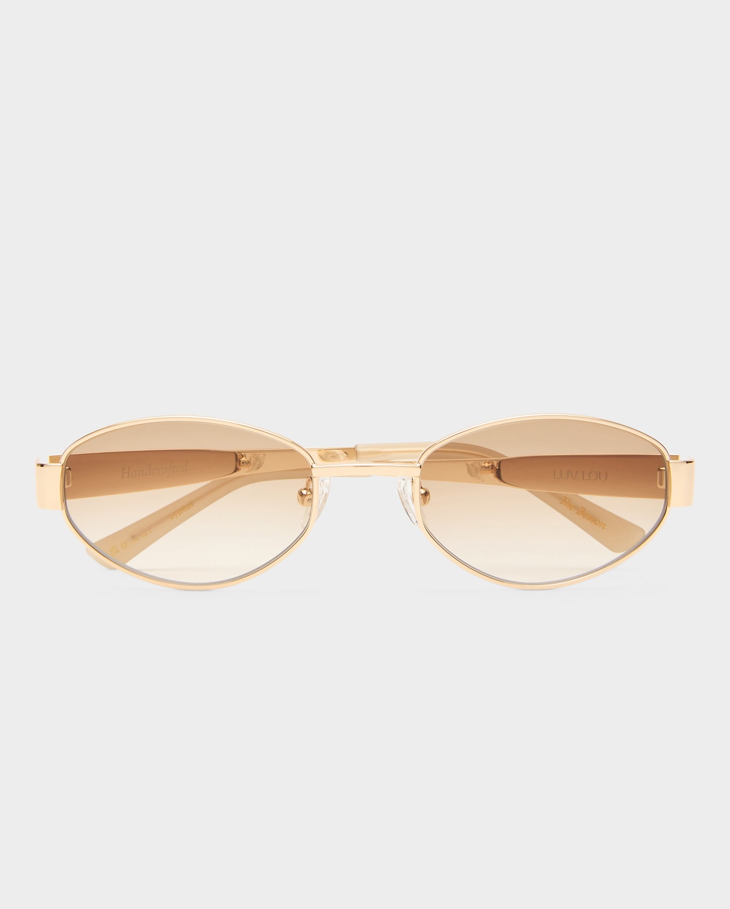 The Boston Tan Female Oval Sunglasses | Luv Lou