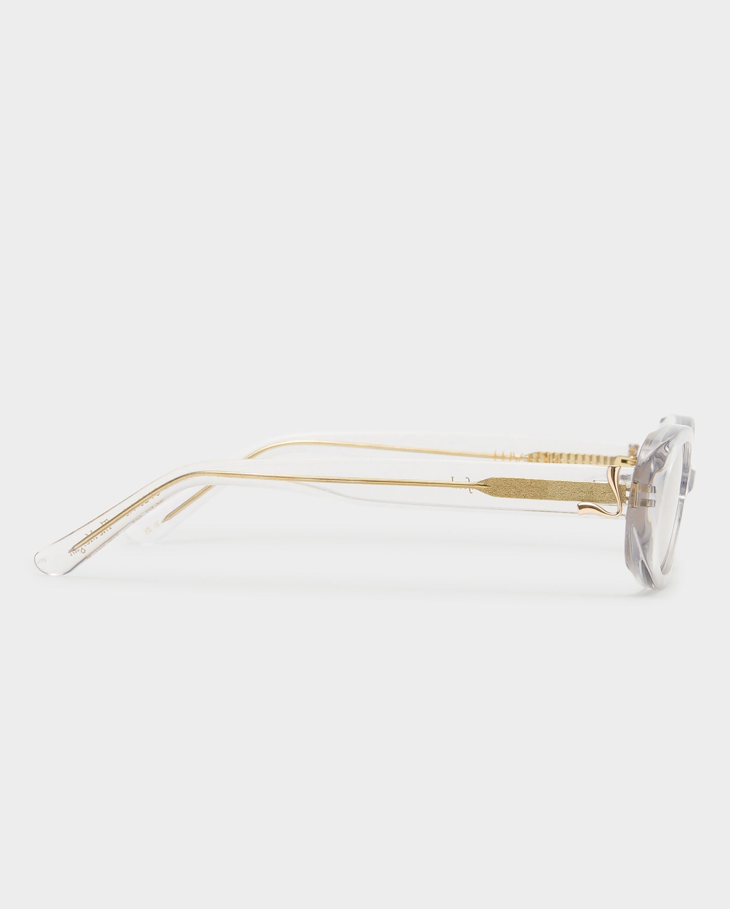 The Morgan Crystal Mauve Female Oval Sunglasses | Luv Lou