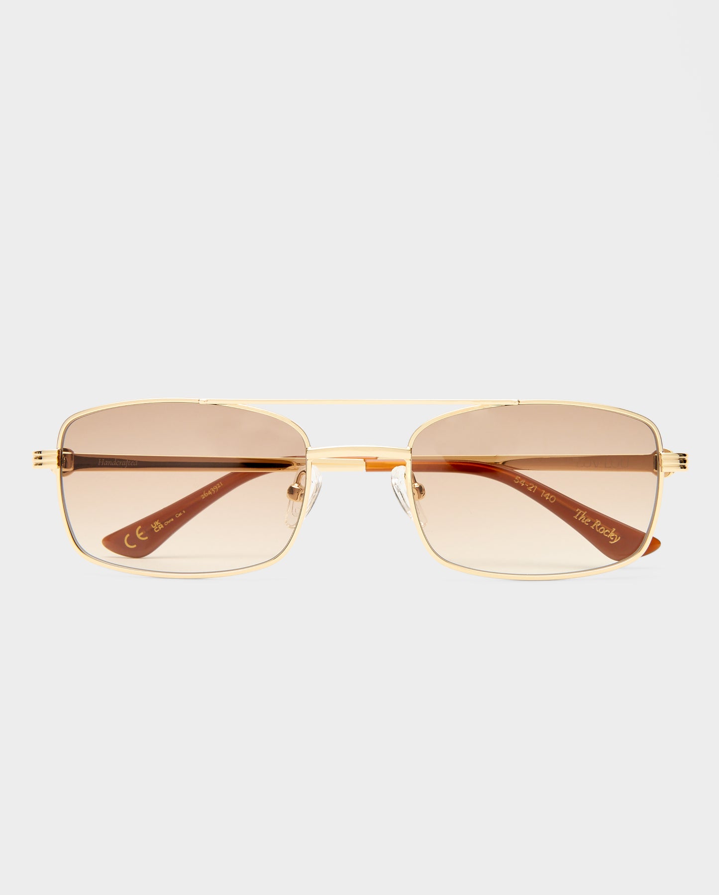 The Rocky Tan Female Aviator Sunglasses | Luv Lou