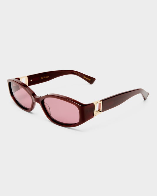 The Lottie Cherry Female Rectangle Sunglasses | Luv Lou