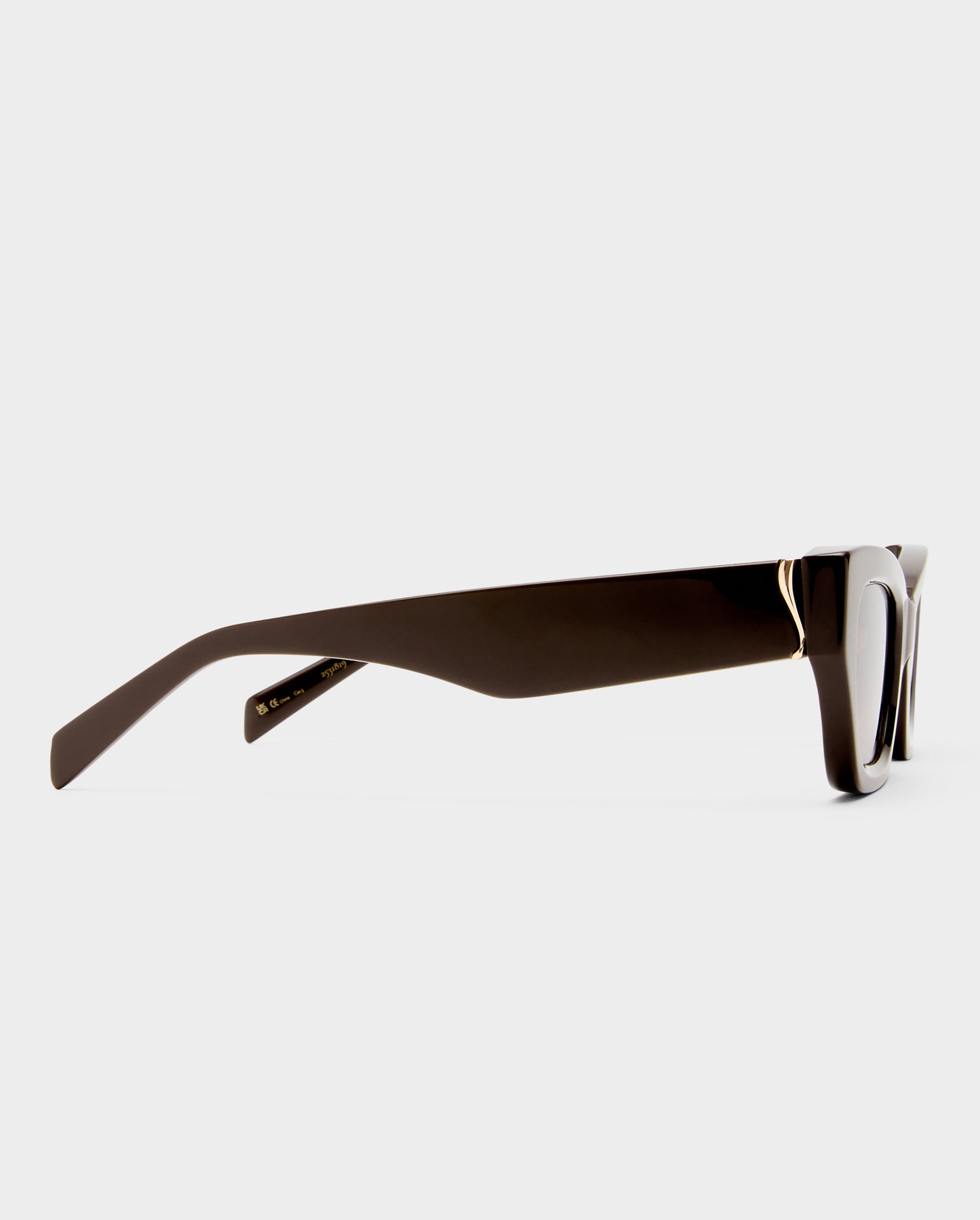The Sutton Dark Chocolate Female Cat-Eye Sunglasses | Luv Lou