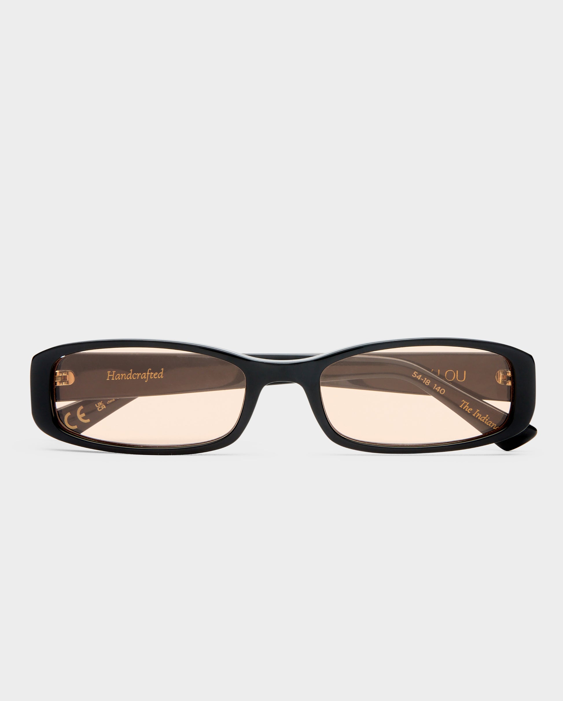 The Indiana Black Female Rectangle Sunglasses | Luv Lou