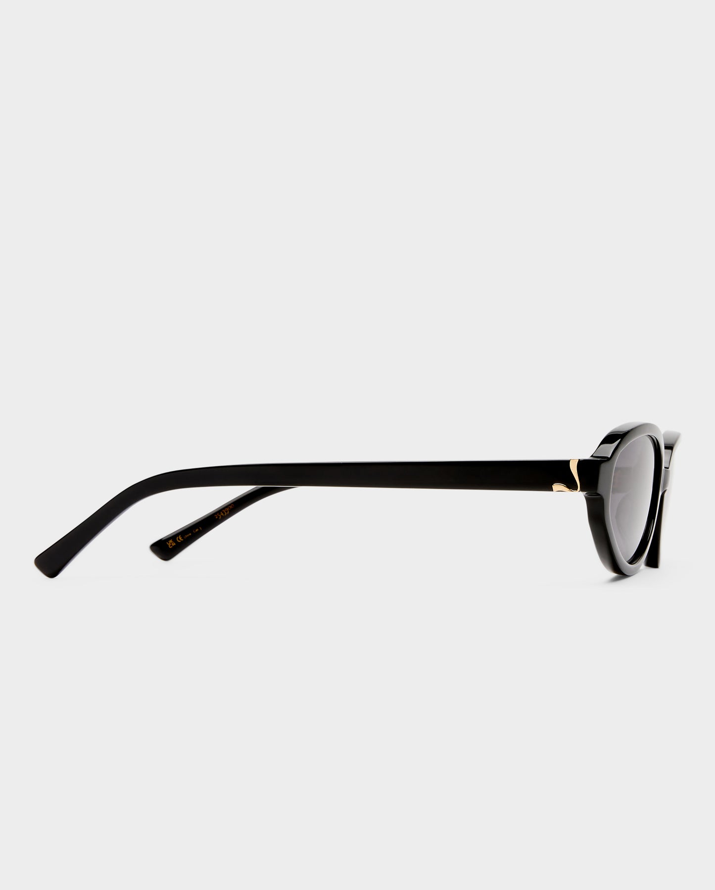 The Olive Black Female Oval Sunglasses | Luv Lou