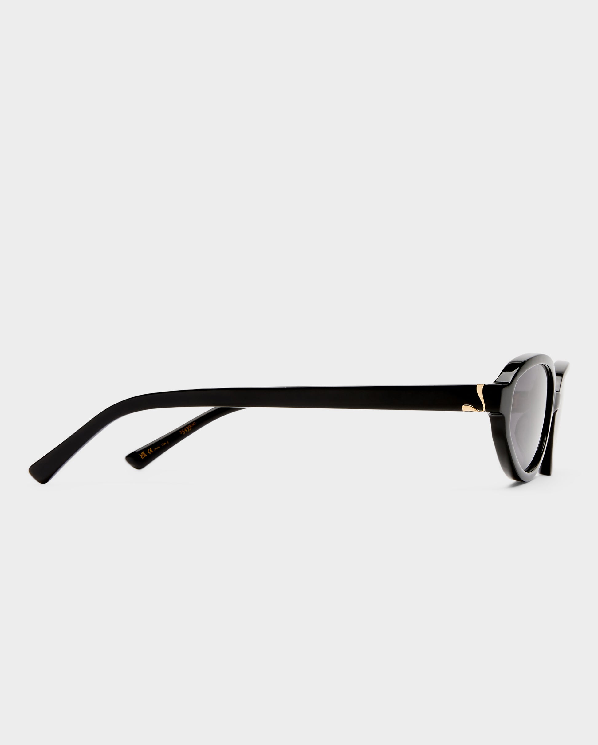 The Olive Black Female Oval Sunglasses | Luv Lou