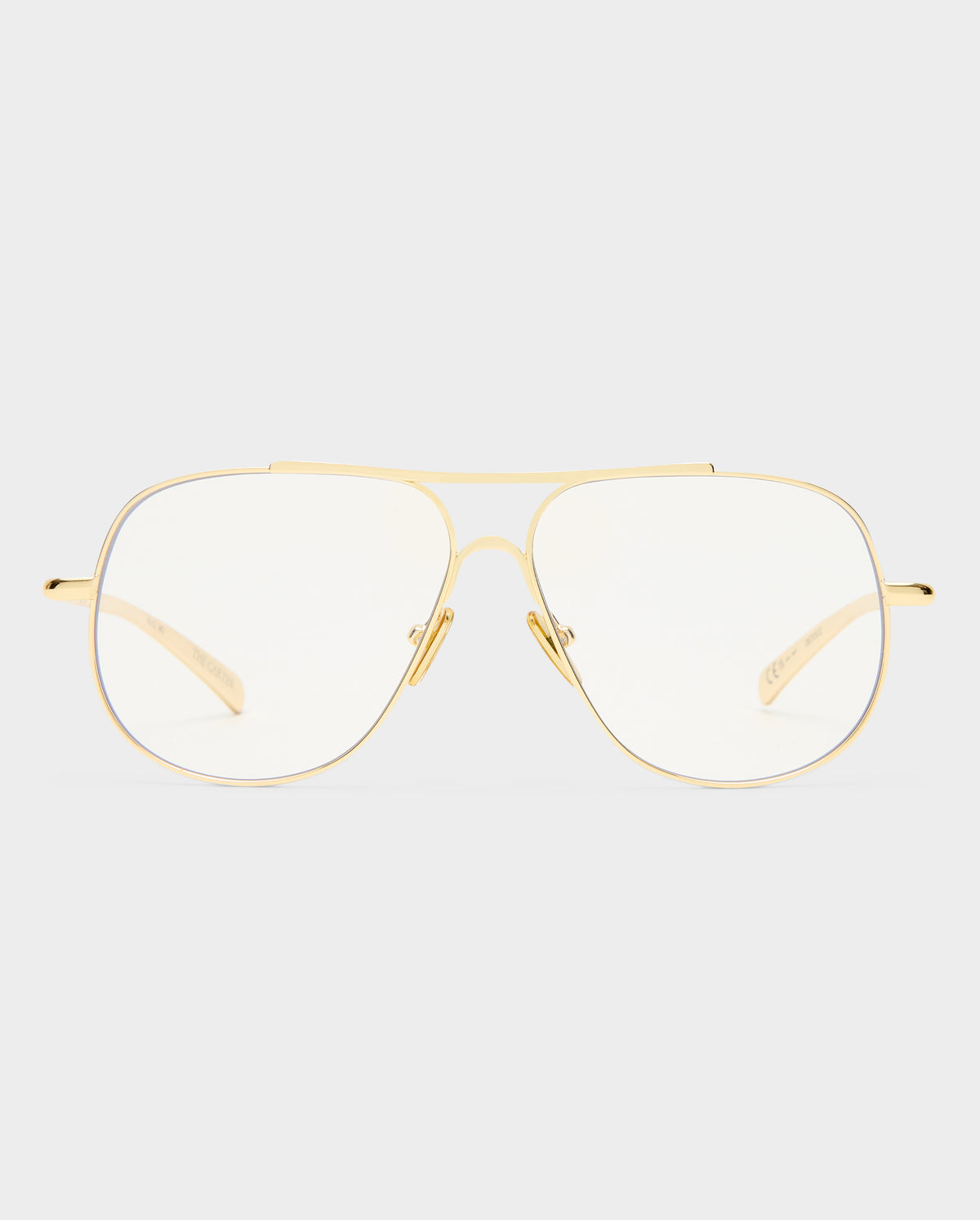 The Carter Gold Female Aviator Blue Light | Luv Lou